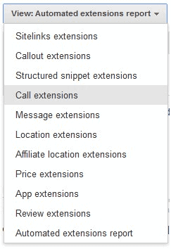Select-call-extensions-from-the-drop-down